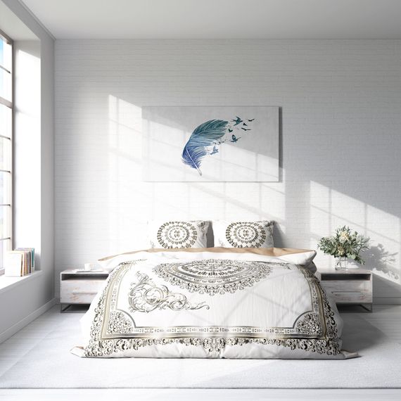 MonoHome Ottoman IX 3D Cotton Satin Double Duvet Cover Set - photo 3