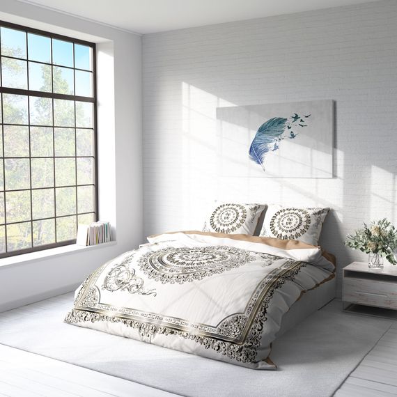 MonoHome Ottoman IX 3D Cotton Satin Double Duvet Cover Set - photo 2