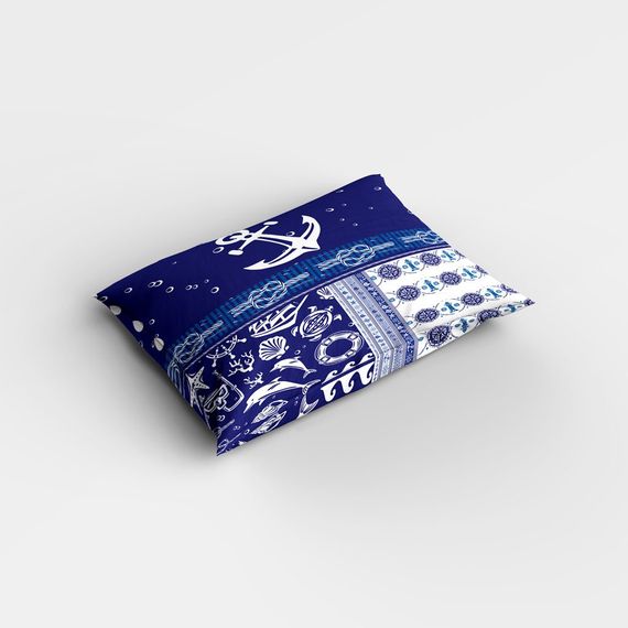 Односпальний комплект постільної білизни MonoHome Okyanusta 3D з бавовняного сатину 160x220 см з яскравими кольорами та оксфордською наволочкою - фото 4