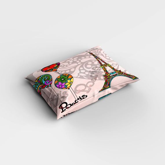 Набір постільної білизни MonoHome Soft Paris 3D з бавовняного сатину на один спальний місце 160x220 см з яскравим цифровим друком - фото 4