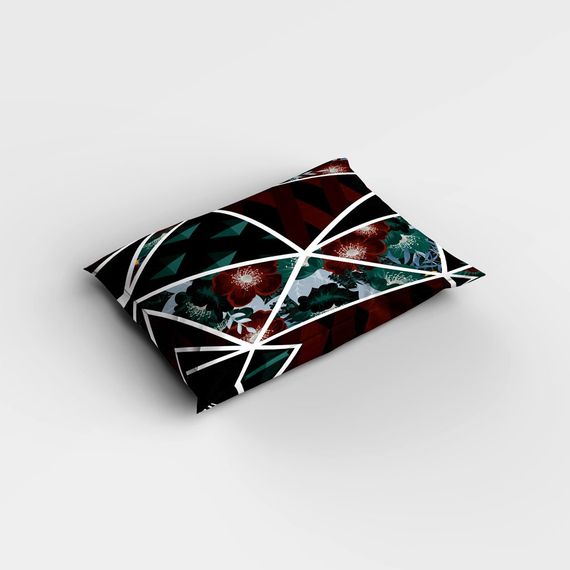 Monohome Dark Flowers 3D Pamuk Saten Tek Kişilik Nevresim Takımı - fotoğraf 4