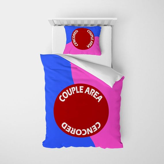 Monohome Couple Area 3D Pamuk Saten Tek Kişilik Nevresim Takımı - fotoğraf 3