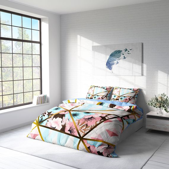 Monohome GoldLine 3D Cotton Satin Double Duvet Cover Set - photo 2