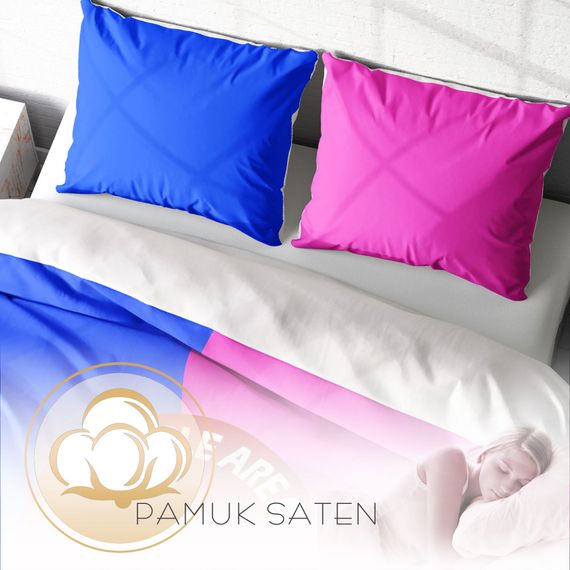 مجموعة غطاء لحاف مزدوج من الساتان القطني ثلاثي الأبعاد لمنطقة الزوجين Monohome - صورة 4