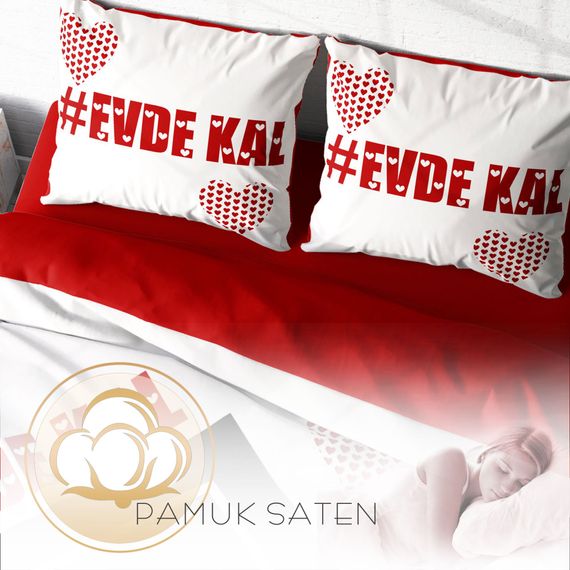 Monohome Stay Home 3D Cotton Satin Double Duvet Cover Set - photo 4