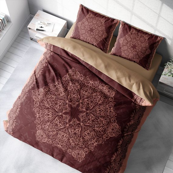 Monohome Browny 3D Pamuk Saten Çift Kişilik Nevresim Takımı - fotoğraf 1