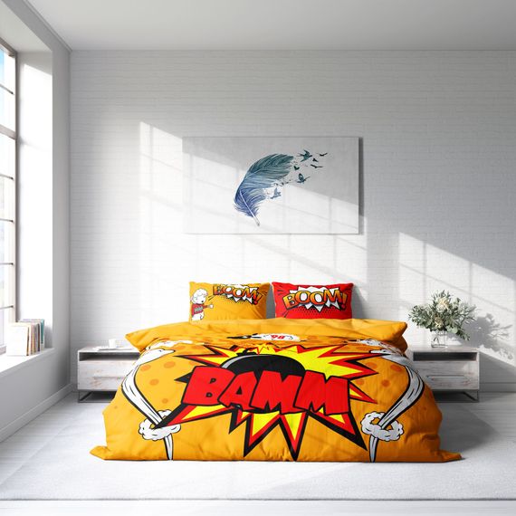 Monohome Sheep 3D Cotton Satin Double Duvet Cover Set - photo 3