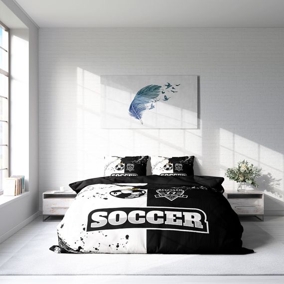 Monohome Black & White 3D Pamuk Saten Çift Kişilik Nevresim Takım - fotoğraf 3