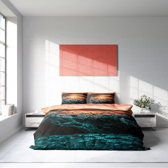 Monohome Marine 3D Cotton Satin Double Duvet Cover Set - photo 3