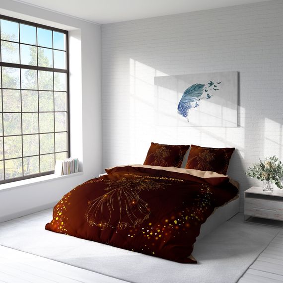 Двосторонній плед Monohome "День матері III" 3D з бавовняного сатину, 200x220 см, живі кольори, з гарантією якості 24 місяці - фото 2