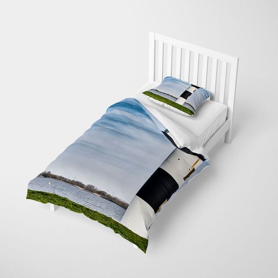 MonoHome Deniz Feneri 3D Pamuk Saten Tek Kişilik Nevresim Takımı - fotoğraf 2