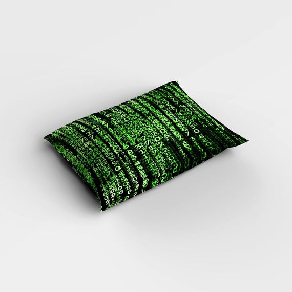 Набор постельного белья MonoHome The Coder 3D из хлопкового сатина на односпальную кровать 160x220 см с ярким цифровым принтом - фото 4