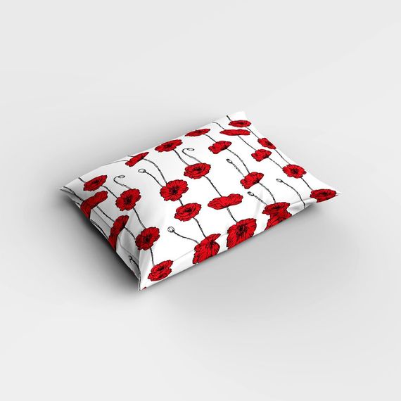 طقم غطاء لحاف مفرد من الساتان القطني ثلاثي الأبعاد من MonoHome Rosebud - صورة 4