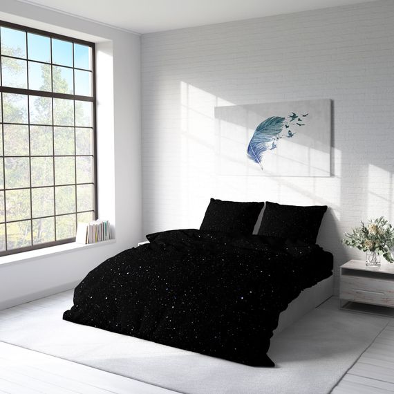 MonoHome Starly Night 3D Cotton Satin Double Duvet Cover Set - photo 2