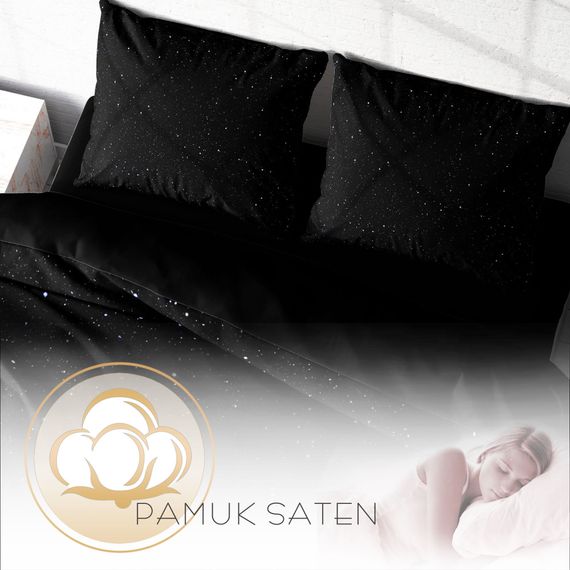 MonoHome Starly Night 3D Cotton Satin Double Duvet Cover Set - photo 4