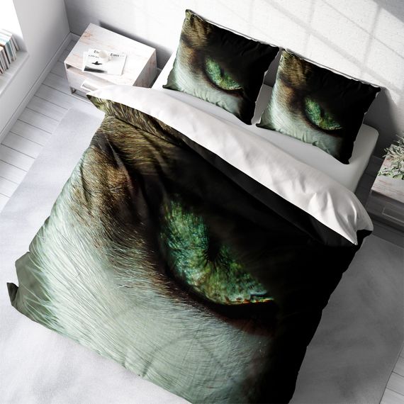 MonoHome CatEye 3D Cotton Satin Double Duvet Cover Set - photo 1