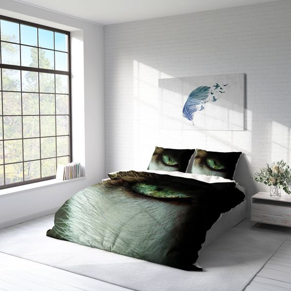 MonoHome CatEye 3D Cotton Satin Double Duvet Cover Set - photo 2