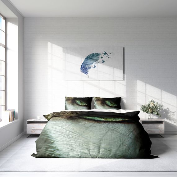MonoHome CatEye 3D Cotton Satin Double Duvet Cover Set - photo 3
