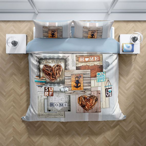 PerlaSera La Mer 3D Cotton Satin Double Duvet Cover Set - photo 3