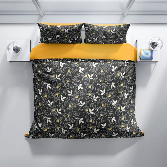 Cattleya Serenity 3D Cotton Satin Double Duvet Cover Set - photo 3