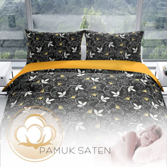 Cattleya Serenity 3D Cotton Satin Double Duvet Cover Set - photo 4