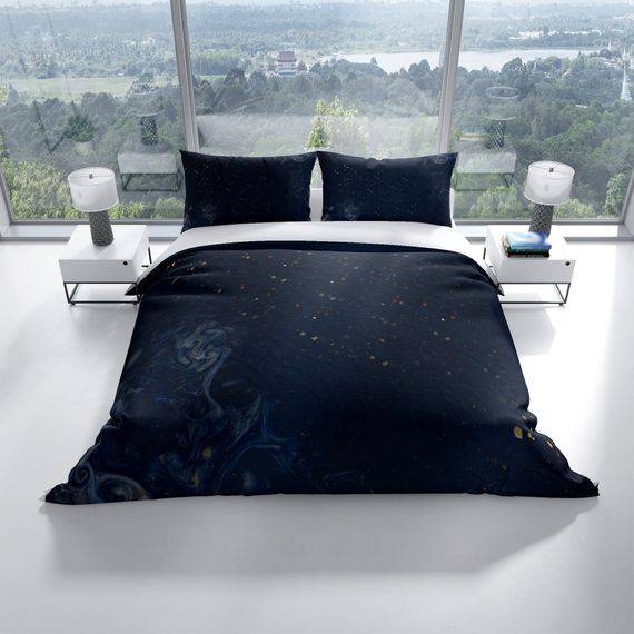 PerlaSera Smoke 3D Pamuk Saten Çift Kişilik Nevresim Seti - fotoğraf 2