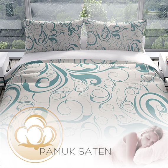 PerlaSera Twigs 3D Cotton Satin Double Duvet Cover Set - photo 4