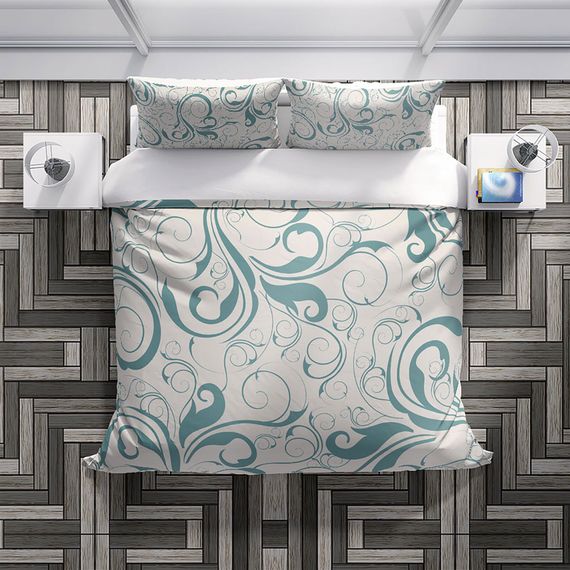 PerlaSera Twigs 3D Cotton Satin Double Duvet Cover Set - photo 3