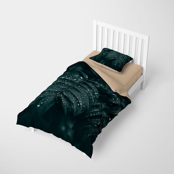 Комплект постільної білизни MonoHome у стилі 3D з бавовняного сатину для одного. Розмір: 160x220 см, яскраві кольори, дихаючий матеріал - фото 2