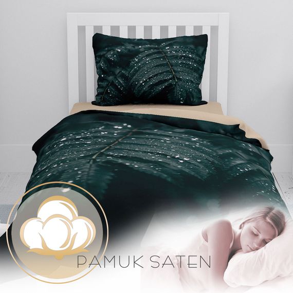 Комплект постільної білизни MonoHome у стилі 3D з бавовняного сатину для одного. Розмір: 160x220 см, яскраві кольори, дихаючий матеріал - фото 4