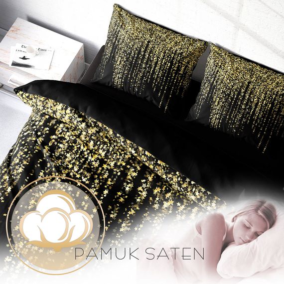 Комплект постільної білизни MonoHome "Зоряна Ніч" 3D, двоспальний, бавовняний сатин, цифровий друк, 200x220 см, якість та комфорт для сну - фото 4