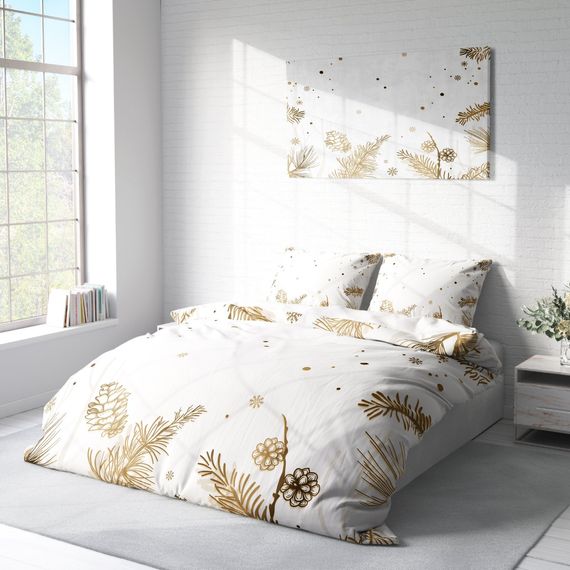 Комплект постельного белья Monohome Soft 3D из органического хлопка, 200x220 см, с цифровым принтом и высоким качеством материалов - фото 2