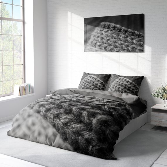 Monohome Knit2 3D Cotton Satin Double Duvet Cover Set - photo 2