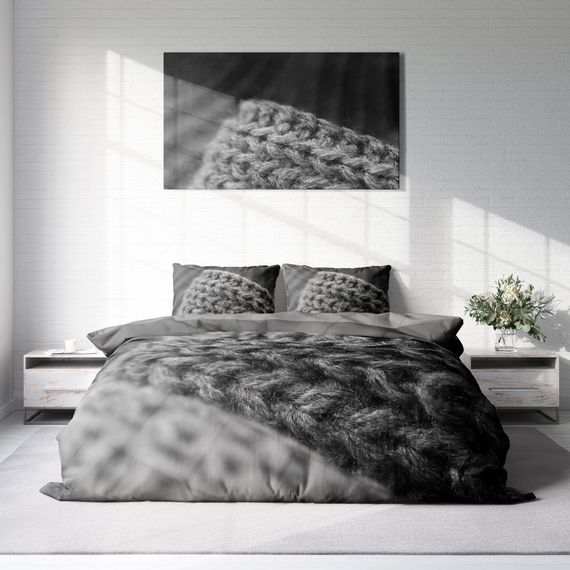 Monohome Knit2 3D Cotton Satin Double Duvet Cover Set - photo 3