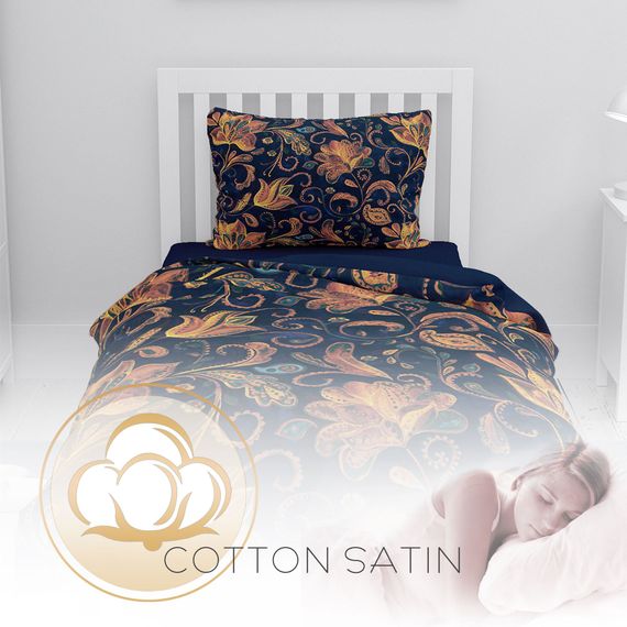 MonoHome Tapestry Flowers 3D Cotton Satin Single Duvet Cover Set - photo 4