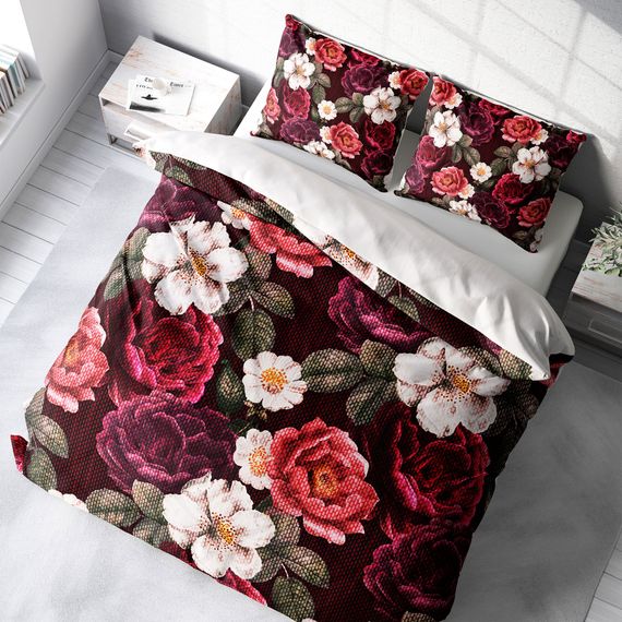 Комплект постільної білизни MonoHome Goblen Dream 3D з бавовняного сатину на двоспальне ліжко 200x220 см з живими кольорами та оригінальним дизайном - фото 1