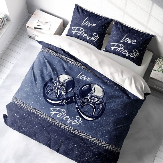 MonoHome Space İnfinity 3D Pamuk Saten Çift Kişilik Nevresim Takımı - fotoğraf 1