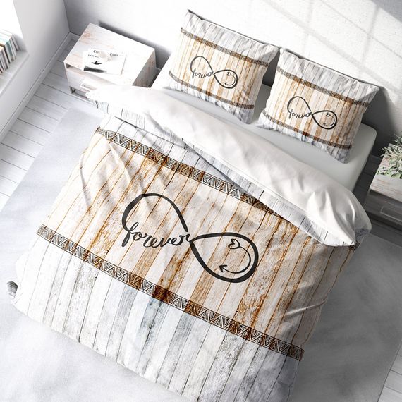 Комплект постельного белья MonoHome Sonsuza Dek 3D из хлопка и сатина для двуспальной кровати 200x220 см, яркие цвета и высокое качество - фото 1