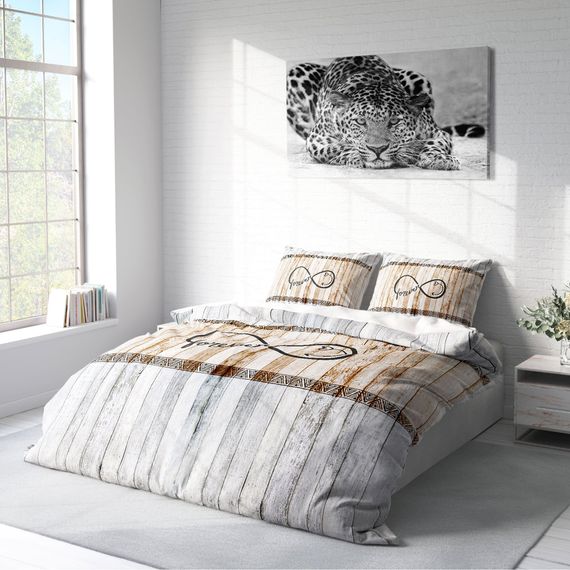 Комплект постельного белья MonoHome Sonsuza Dek 3D из хлопка и сатина для двуспальной кровати 200x220 см, яркие цвета и высокое качество - фото 2