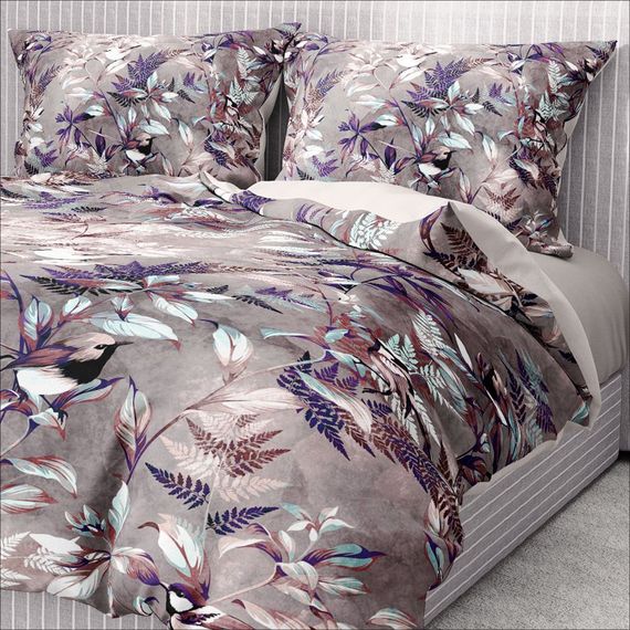 Monohome Premium Luxury Double Duvet Cover Set 3D Cotton Satin Bird - photo 3