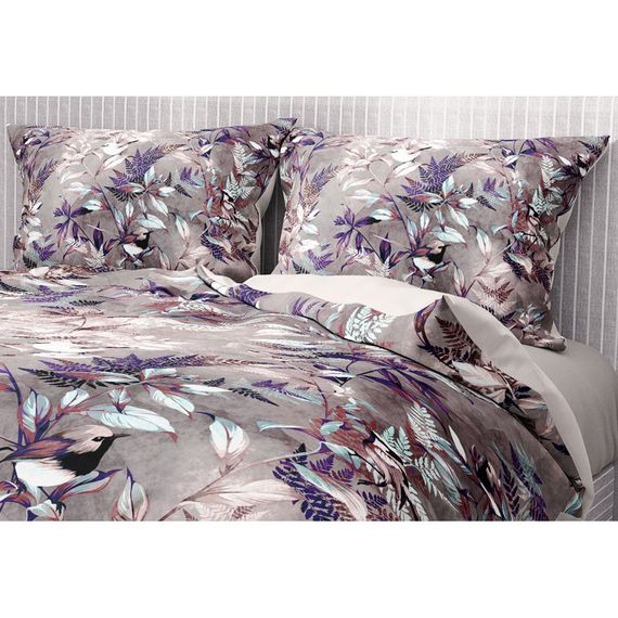 Monohome Premium Luxury Double Duvet Cover Set 3D Cotton Satin Bird - photo 4