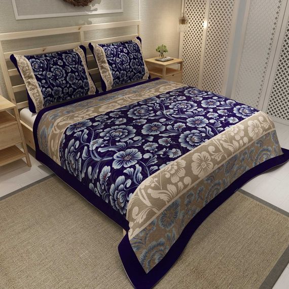 MonoHome Pique Set Jacquard Woven Cotton 3D Digital Printing Blue Ivy - photo 2