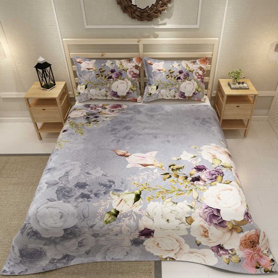 MonoHome Pique Set Jacquard Cotton Woven 3D Digital Print Rose Garden - صورة 3
