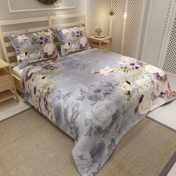 MonoHome Pique Set Jacquard Cotton Woven 3D Digital Print Rose Garden - صورة 2