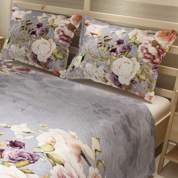 MonoHome Pique Set Jacquard Cotton Woven 3D Digital Print Rose Garden - صورة 4