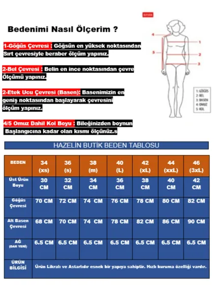 Kadın Mavi Beyaz Desenli Göğüs Askılı Aksesuarlı  Bikini Takım HZL24S-AR1754 - fotoğraf 3