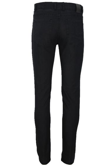 Мужские летние джинсы из тенселя Varetta черного цвета с карманами и верхними карманами - фото 3