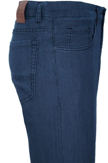 Мужские летние тенселевые джинсы Varetta темно-синие с верхними карманами и карманами - фото 1