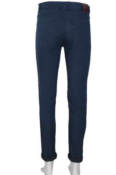 Мужские летние тенселевые джинсы Varetta темно-синие с верхними карманами и карманами - фото 3