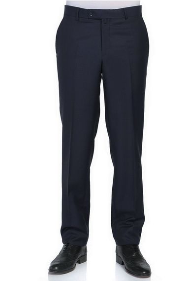 Men's Dark Navy Blue Gold Star Seasonal Fabric Trousers - photo 1